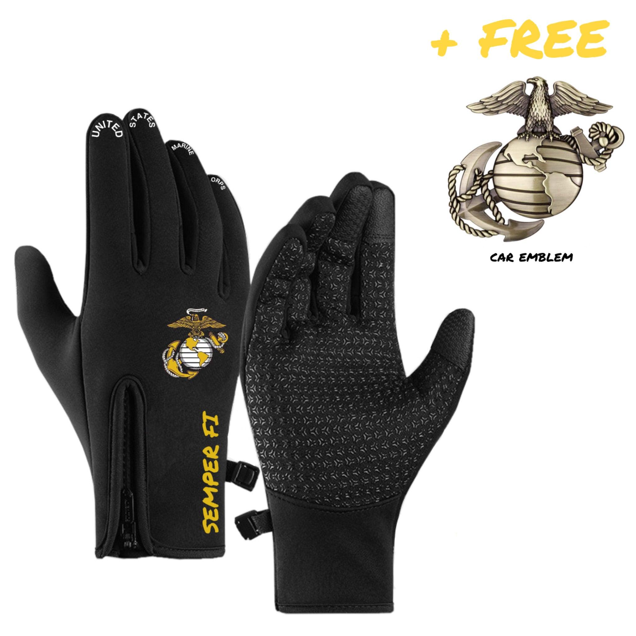 USMC Multifunctional Waterproof Warm Gloves - motorlucky